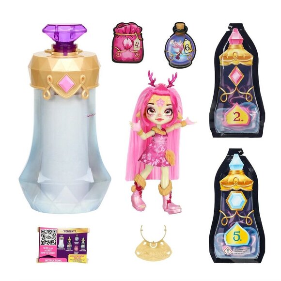 Magic Mixies Pixlings Doll- Deerlee the Deer Pink Diamond - Picture 2 of 5